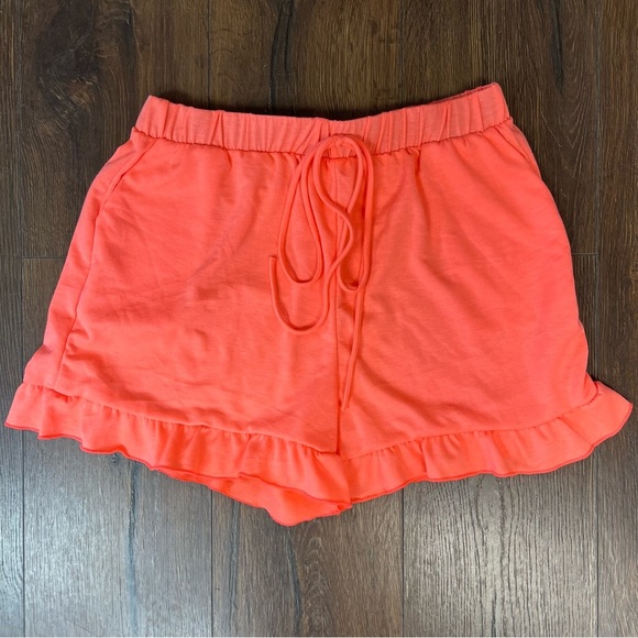 Hemish USA hot coral drawstring shirts SZ MED - Picture 1 of 4